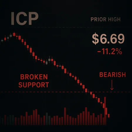 ICP Drops 11.2% to $6.69 After Losing Key $7.00 Support – cover image
