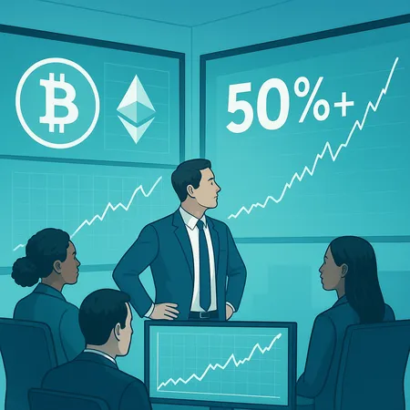 Survey: Over 50% of Hedge Funds Now Invest in Crypto — Institutional Inflows Rise – cover image