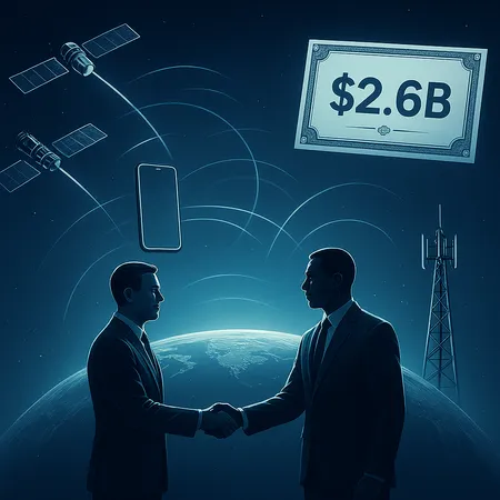 EchoStar Sells $2.6B in AWS-3 Spectrum to SpaceX to Power Starlink Direct-to-Cell – cover image