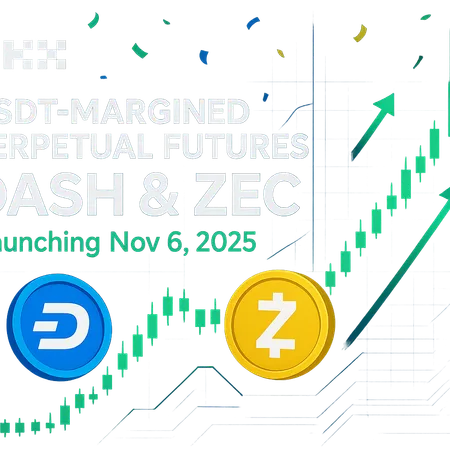 OKX Adds USDT-Margined Perpetual Futures for DASH and ZEC — Launching Nov 6, 2025 – cover image