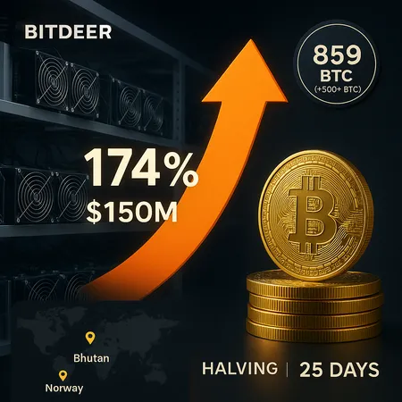 Bitdeer Posts 174% Q3 Revenue Jump, Adds 500+ BTC Ahead of Halving – cover image