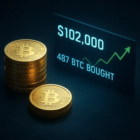 Strategy Buys 487 BTC at $102K, Holdings Now 641K BTC – cover image