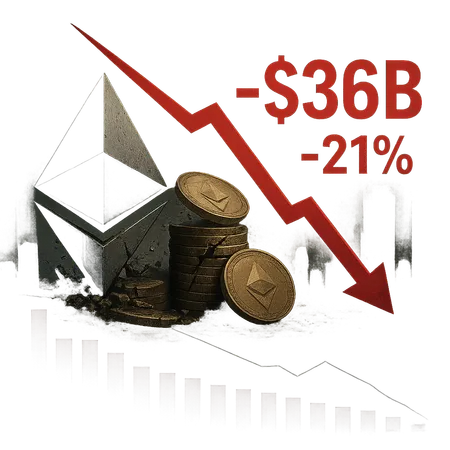 $36B DeFi Contraction Prompts Debate on Ethereum's Future Outlook – cover image