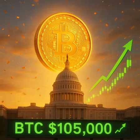 40-Day Shutdown Nears End — Bitcoin Surges Past $105K on Risk-On Rally – cover image