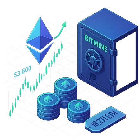 Ethereum Reclaims $3,600 as Bitmine Adds 18,271 ETH to Treasury – cover image