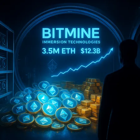 Tom Lee's BitMine Amasses 3.5M ETH — Holdings Now Worth $12.3B, Plans to Grow by 2026 – cover image