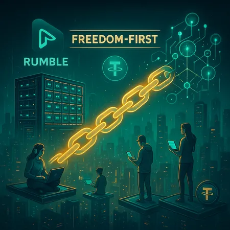 Rumble and Tether Forge Long-Term Deal to Power a Freedom-First Digital Ecosystem – cover image