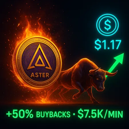 Aster buybacks surge 50% to $7.5K/min — Can bulls hold the $1 zone? – cover image