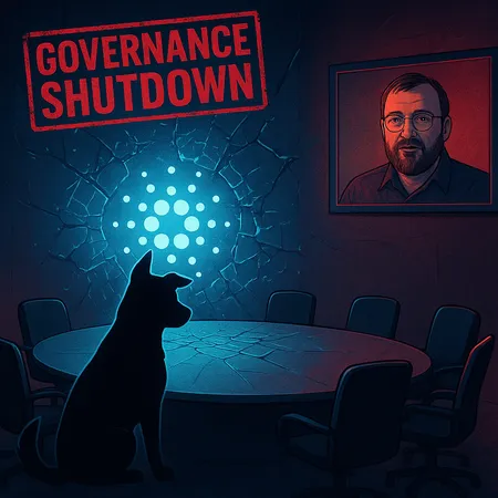 Cardano Hits First 'Governance Shutdown' — Hoskinson Calls for Action – cover image