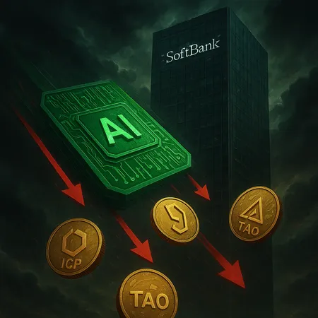 AI Tokens Slide After SoftBank Dumps $5.83B NVIDIA Stake to Back OpenAI – cover image