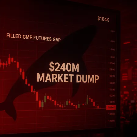 Bitcoin fills CME gap but $240M whale dump curbs $104K rebound – cover image
