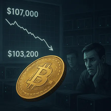Bitcoin Falls Back to $103K as Miners Slide Amid AI Trade Cooldown and SoftBank Exit – cover image