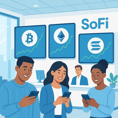SoFi Becomes First U.S. Bank to Offer Bitcoin, Ethereum, Solana Trading – cover image