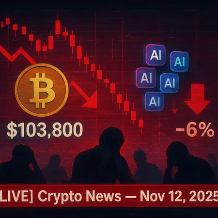 Crypto Market Slumps: AI Tokens Drop 6% as Bitcoin Falls Below $104K — Nov 12, 2025 – cover image