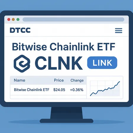 Bitwise's Chainlink ETF appears on DTCC with ticker CLNK – cover image