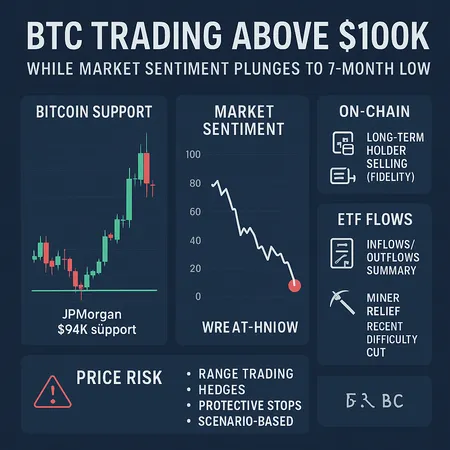 Why Crypto Sentiment Has Plunged to Seven-Month Lows While Bitcoin Sits Above $100K — What It Means for Near-Term Price Risk – cover image