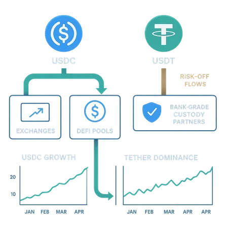 Stablecoins as November 2025’s Liquidity Backbone: USDC Growth, Tether Surge, and Custody Upgrades – cover image