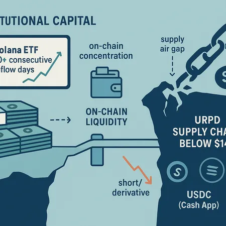 The Solana Paradox: ETF Inflows vs. SOL Price Weakness and the URPD Supply Air‑Gap – cover image