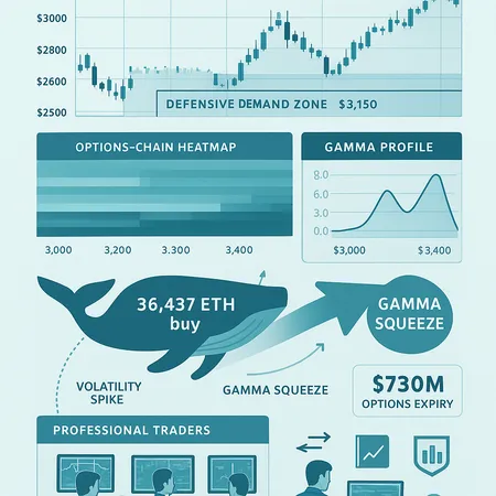 How the $730M ETH Options Expiry and a 36,437‑ETH Whale Buy Reshaped Short‑Term Volatility – cover image