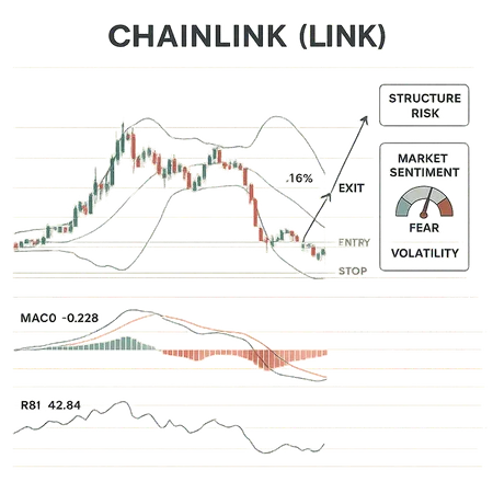 Chainlink Technical Primer: Is LINK Poised for a 16% Bounce to $16.50 in Two Weeks? – cover image