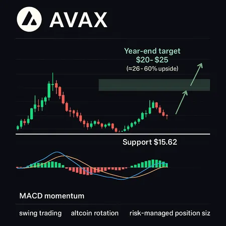 Avalanche (AVAX) Short-Term Upside: MACD Triggers, $20–$25 Targets, and Risk Controls – cover image