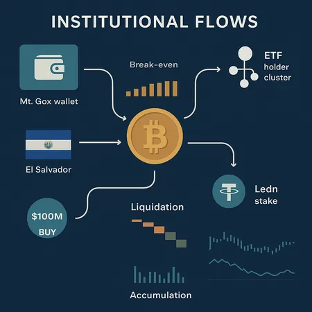 Institutional Moves in the Recent Bitcoin Sell‑Off: Mt. Gox, ETFs, El Salvador, Tether and the Liquidity Picture – cover image