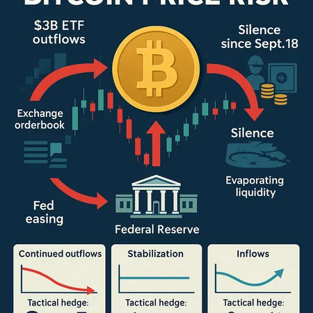 How ETF Outflows, Miner Selling and Fed Rate Expectations Compound BTC Price Risk — A Flow-Driven Roadmap – cover image