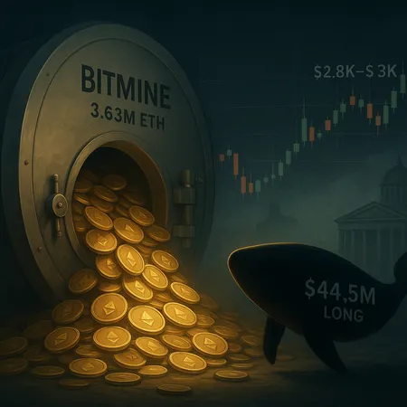 How BitMine’s 3.63M ETH Reveal and Giant Whale Longs Could Amplify Volatility Around $2.8K–$3K – cover image