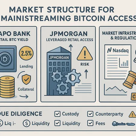 Mainstreaming Bitcoin Access and Yield: Xapo Bank, JPMorgan, and the Options Infrastructure Shift – cover image
