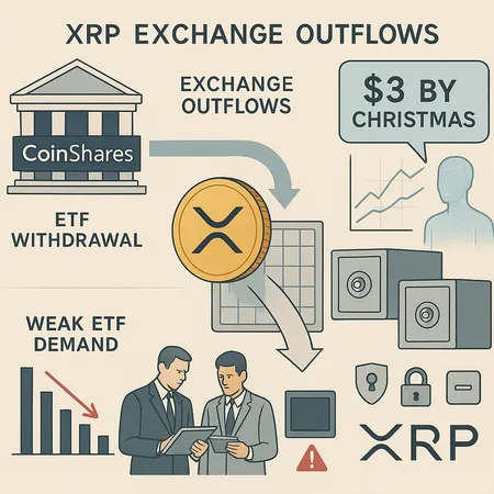 XRP at a Crossroads: Exchange Outflows, CoinShares Retreat, AI $3 Bets and ETF Headwinds – cover image