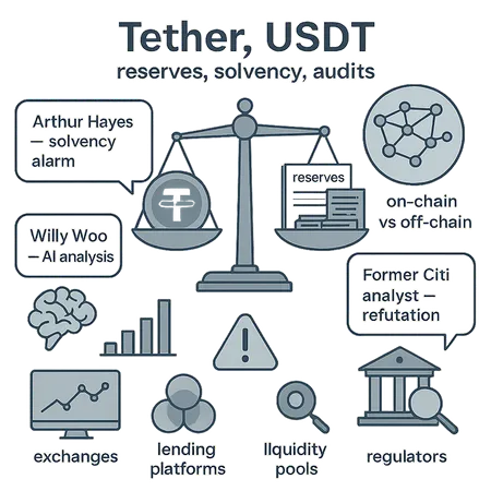 Tether Solvency Debate Explained: Hayes’ Alarm, AI Probes, and What Investors Should Do – cover image