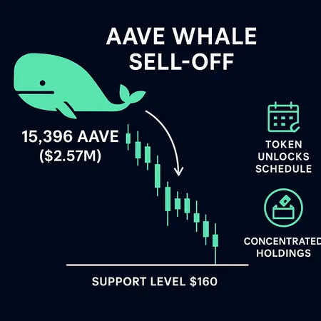 Aave whale capitulation: quantifying the 15,396 AAVE sell and what it means for $160 support – cover image