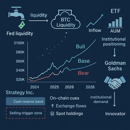 How Fed Liquidity, ETFs, Strategy Inc. and Goldman Will Shape Bitcoin Into 2026 – cover image