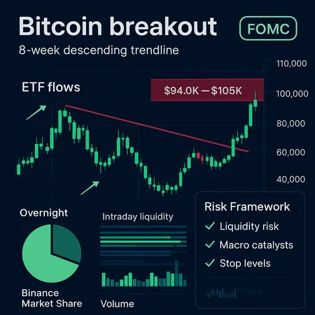 Bitcoin Breakout: What the 8‑Week Reversal Means Ahead of the FOMC and ETF Flows – cover image
