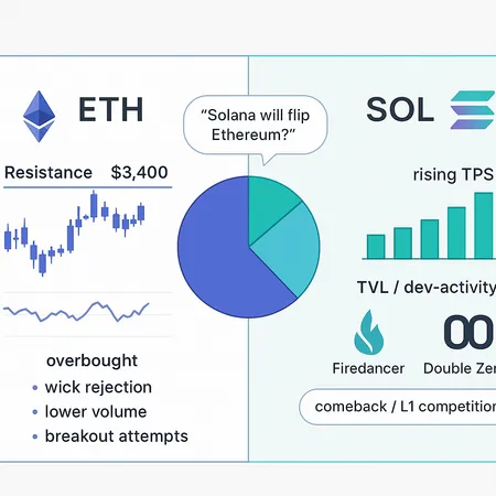 Ethereum vs Solana: Is ETH's $3.4K Struggle a Temporary Lag or a True Flippening? – cover image