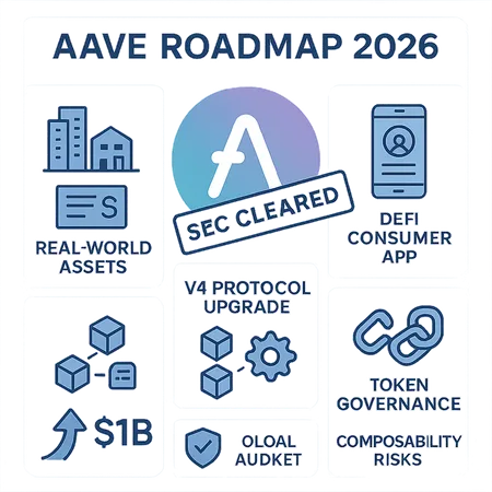 Aave Roadmap 2026: What SEC Clearance Means for DeFi, RWAs, v4 and a Consumer App – cover image