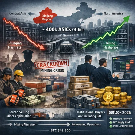 China’s Renewed Mining Crackdown: Hashrate Shock, Miner Capitulation and Bitcoin’s 2026 Outlook – cover image