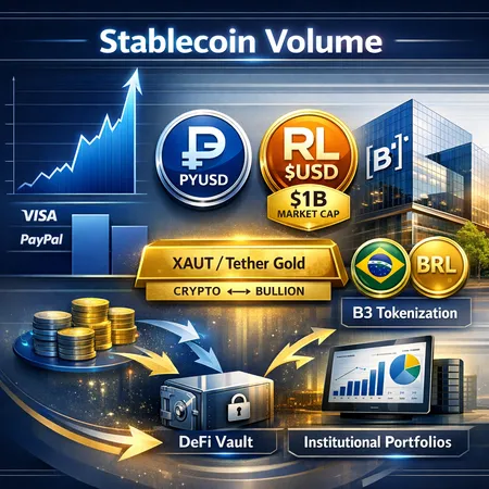 Stablecoin Surge and the RWA Wave: RLUSD, XAUT, PYUSD and B3 Tokenization – cover image