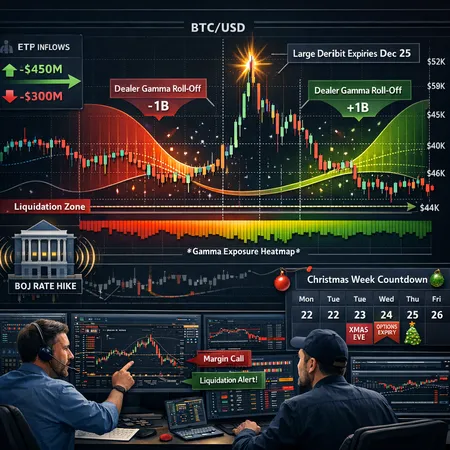 Why Bitcoin’s Christmas Week Could Be a Volatility Inflection: Gamma, Expiries, ETFs, and the BOJ Shock – cover image
