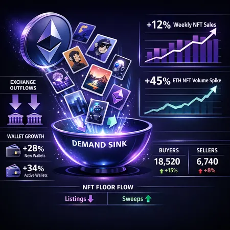 Can NFT Demand Support ETH? NFT Sales Rebound, Exchange Outflows & Wallet Growth – cover image