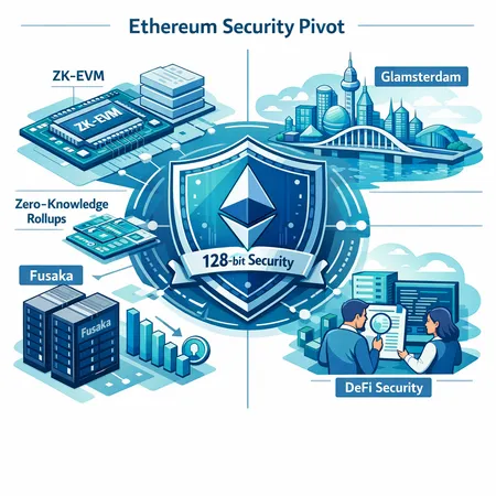 Ethereum's Security Pivot: 128‑Bit ZK‑EVMs, Fusaka, and the Road to Glamsterdam – cover image