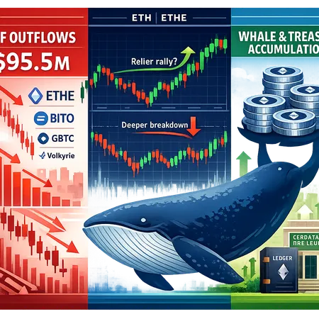 Ethereum's Mixed Signals: $95.5M ETF Outflows vs. Whale Accumulation — How Traders Should Respond – cover image