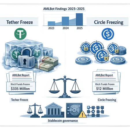 Tether vs Circle: What 2023–2025 Freezes Reveal About Stablecoin Trust and Regulation – cover image