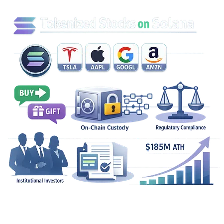 What the $185M Surge in Tokenized Stocks on Solana Means for Adoption, Risk, and SOL – cover image