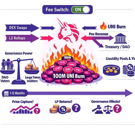 Uniswap’s UNI Burn & Fee‑Switch: A Critical Tokenomics Assessment – cover image