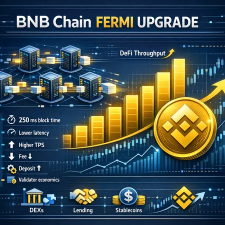 BNB Chain's Fermi Upgrade: Will 250 ms Blocks Spark DeFi Growth and BNB Price Recovery? – cover image