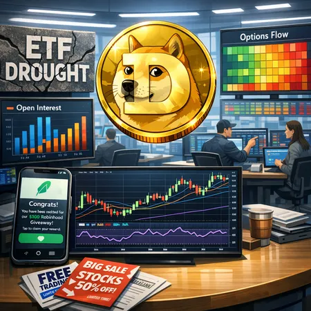 Why Dogecoin Keeps Moving: Derivatives Open Interest, ETF Droughts, and Retail Catalysts – cover image