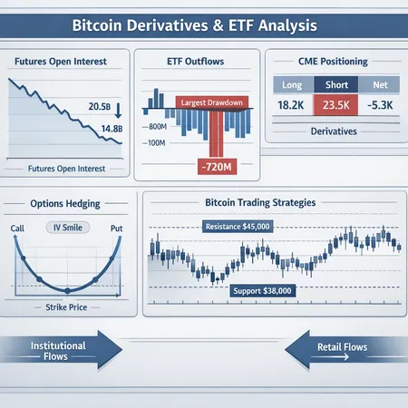 When Leverage Leaves the Room: How Falling Futures Open Interest and ETF Outflows Reshape Bitcoin Risk – cover image