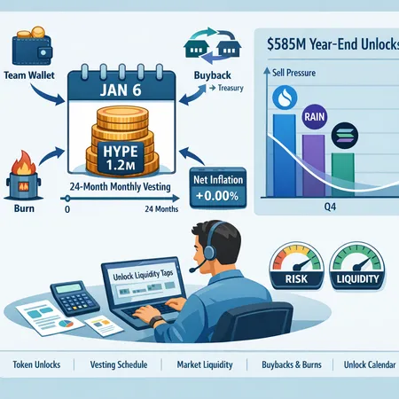 How Hyperliquid’s 1.2M HYPE Unlock and the $585M Year‑End Wave Could Reshape Short‑Term Liquidity – cover image