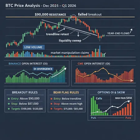 Bitcoin's Failed $90K Breakout: Market Structure, OI Dynamics, and Q1 2026 Playbook – cover image